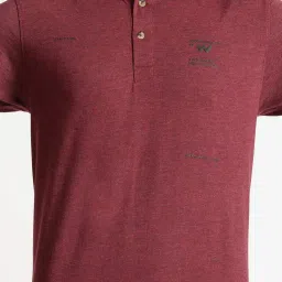 Wildcraft Wine  Regular Fit Texture Sports T-Shirt image 5