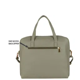 Baggit Green Solid Medium Handbag image 3