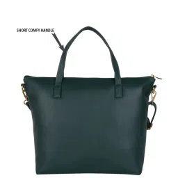 Baggit Green Solid Large Handbag image 3