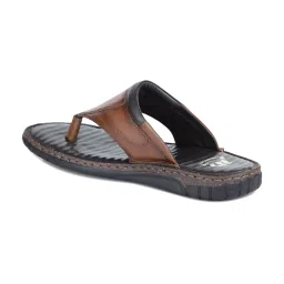 ID Men's Regular Tan Thong Sandals image 5
