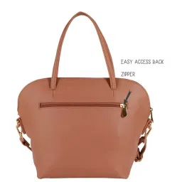 Baggit Pink Solid Medium Handbag image 3