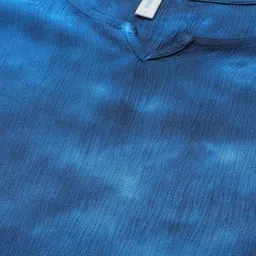 maaesa Blue Printed A Line Kaftan image 5