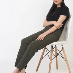 Flat N Heels Women's Black Casual Pumps image 5