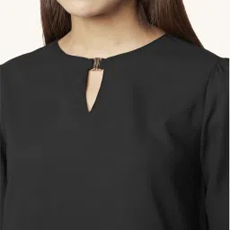 Annabelle by Pantaloons Black Regular Fit Top image 5