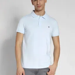 american eagle outfitters American Eagle Blue Cotton Slim Fit Polo T-Shirt-picture-25