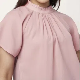 Annabelle by Pantaloons Dusty Pink Regular Fit Top image 5