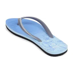 Carlton London Women's Blue & Grey Flip Flops image 5