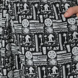 UnderJeans by Spykar Black & White Printed Pyjamas image 4