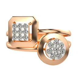 VALANOVA Rose Gold Plated Sterling Silver Certified 0.30 Ct Lab Grown Diamond Ring-picture-16