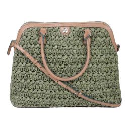 LABEL RITU KUMAR Green Weave Tote Bag-picture-35