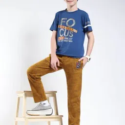 Monte Carlo Boys Khaki Printed Track Pants image 5