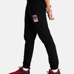 Puma Black Cotton Joggers image 3