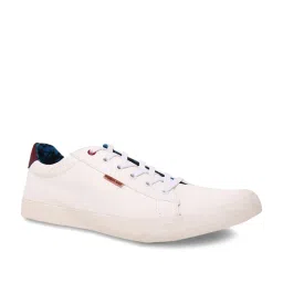 Woodland Men's White Casual Sneakers image 2