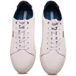 Woodland Men's White Casual Sneakers image 3