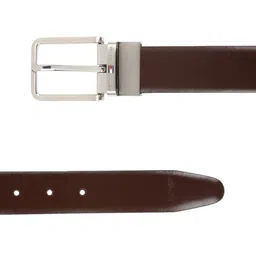 Tommy Hilfiger Men Black & Brown Solid Reversible Leather Belt image 4