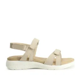 Carlton London Women's Beige Ankle Strap Sandals image 3