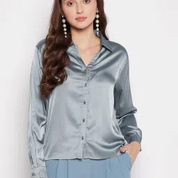 MADAME Grey Regular Fit Shirt image 1