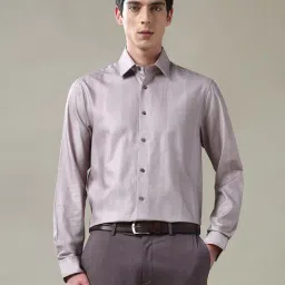 Arrow Purple Cotton Slim fit Print Formal Shirt-picture-36