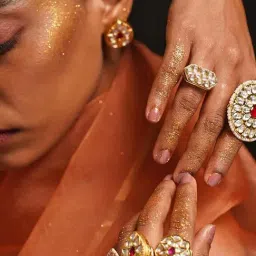 Jaypore Gold Tejal Statement Ring-picture-17