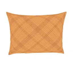 Spaces Orange 144 TC Cotton Printed Double Bed Sheet with 2 Pillow Covers image 3