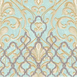 Spaces Blue 144 TC Cotton Printed Double Bed Sheet with 2 Pillow Covers image 4