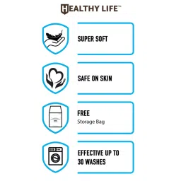 Spaces Blue 144 TC Cotton Printed Double Bed Sheet with 2 Pillow Covers image 5