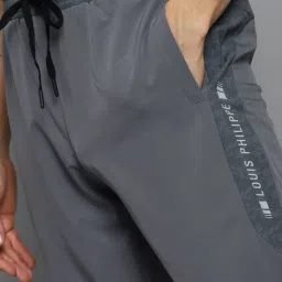 Louis Philippe Grey Slim Fit Joggers image 4