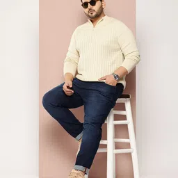 Sztori Men Plus Size Cable Knit Sweater image 5