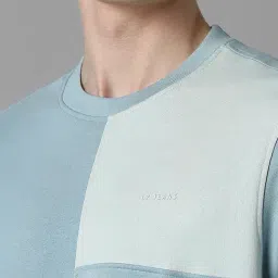 Louis Philippe Blue Cotton Regular Fit Printed Sweatshirt image 4