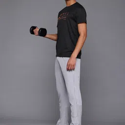 HRX by Hrithik Roshan Brand Logo Printed Training T-shirt image 2
