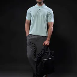 MAXZONE Men Printed Polo Collar T-shirt image 5