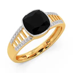 Candere by Kalyan Jewellers 18k Yellow Gold & Diamond Ring for Men-picture-13
