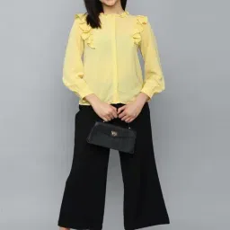 Allen Solly Yellow Regular Fit Shirt image 4