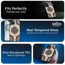 QRIOH Floral Printed iPhone 13 Pro Back Case Mobile Accessories image 5