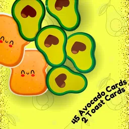 EDUSTAR Avocado On Toast - Preschoolers Card Game for Kids, Fun Matching Game with Avocado-Shaped Cards - Multicolor image 5