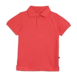 Proteens Kids Red Cotton Regular Fit Polo T-Shirt-picture-16