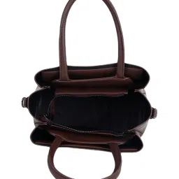 Kazo Brown Solid Medium Handheld Handbag image 5