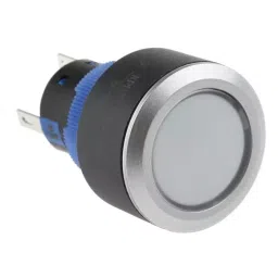 RS PRO Illuminated Push Button Switch Panel Mount 22.2 mm Cutout SPDT Red LED 250 V AC, 1758986-picture-10