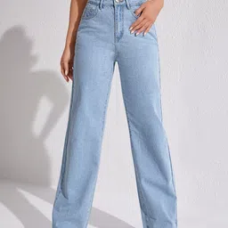 SZN Women Comfort High-Rise Light Fade Stretchable Jeans image 2