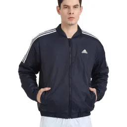 adidas Blue Full Sleeves Mandarin Collar Jacket image 1