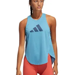 Adidas Blue Printed Bos Logo Tank Top-image-91