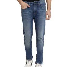 Red Tape Men Medium Blue Cotton Elastane Skinny Fit Jeans-picture-13