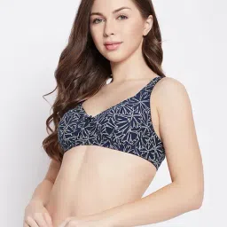 Clovia Navy Non Wired Non Padded Full Coverage Bra-picture-24