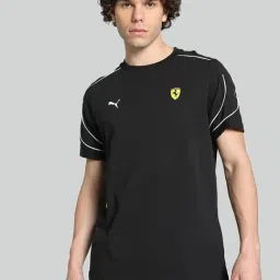 Puma Black Cotton Regular Fit Sports T-Shirt-picture-44