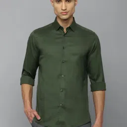 Louis Philippe Sport Green Cotton Regular Fit Shirt-picture-14