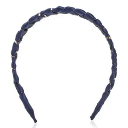 Forever 21 Blue Satin Weave Headband-image-24