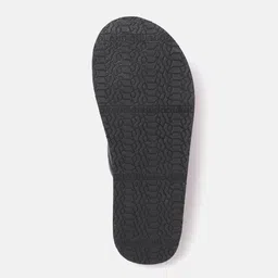 Woodland Men Black Solid Leather Comfort Sandals image 3