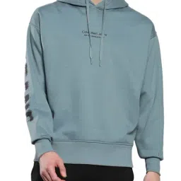Calvin Klein Goblin Blue Relaxed Fit Logo Printed Hooded Sweatshirt-picture-19