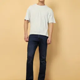 Wrangler Mid Navy Cotton Regular Fit Jeans image 5