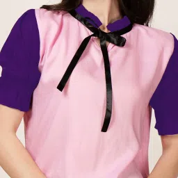 PATRORNA Pink & Purple Regular Fit Top image 5